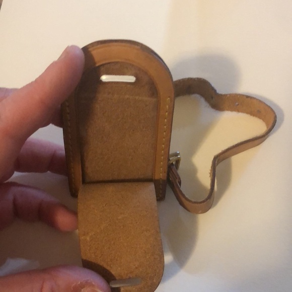 Authentic Louis Vuitton vachetta leather luggage tag 0013 - Picture 4 of 8